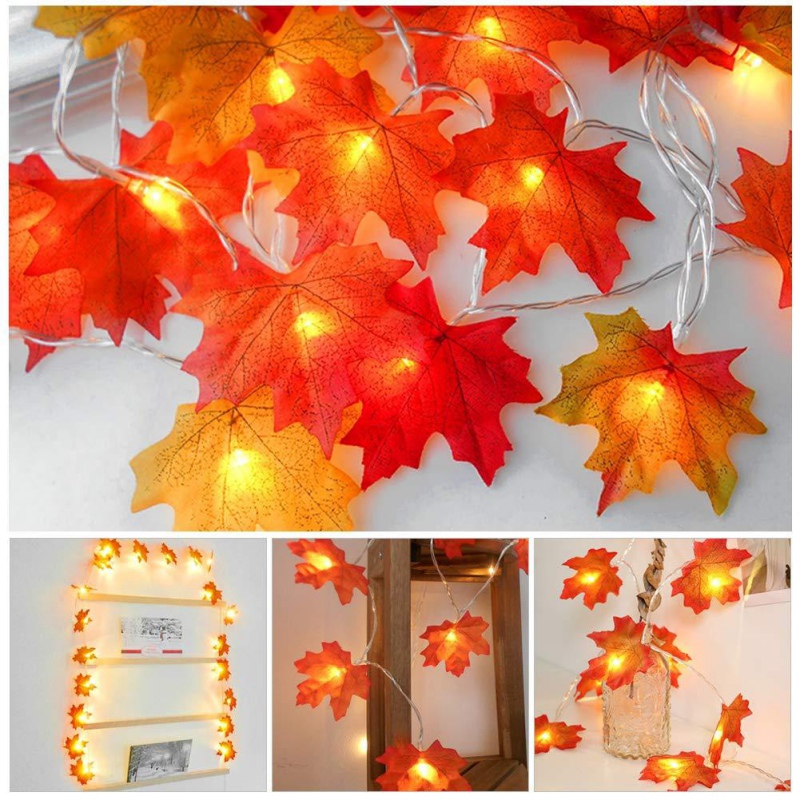 thumbnail 14  - Maple Leaves Night Light Romantic Valentine&#039;s Day String Lamp Home Decor Gifts 