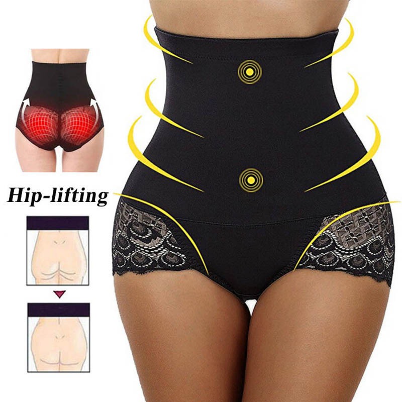 Women's High Waist Trainer Tummy Control Panties Body Shaper Slimming Underwear 